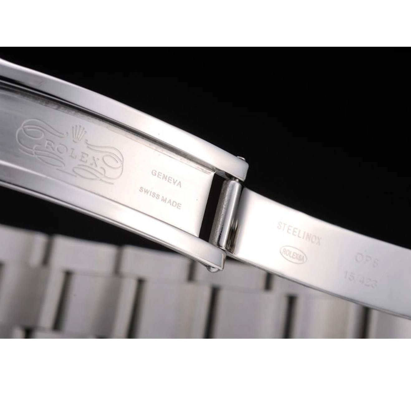 Rolex aaa copy Watch Steel Stainless Rolex Explorer Bezel Dial White 0624